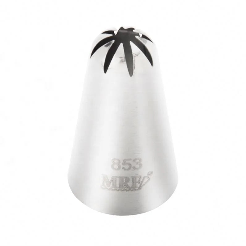 #853 8tooth Flower Icing Piping Nozzles Cream Baking Pastry Cake Tip Decorating Tool Stainless Steel Nozzle Cupcakes Baking Tool