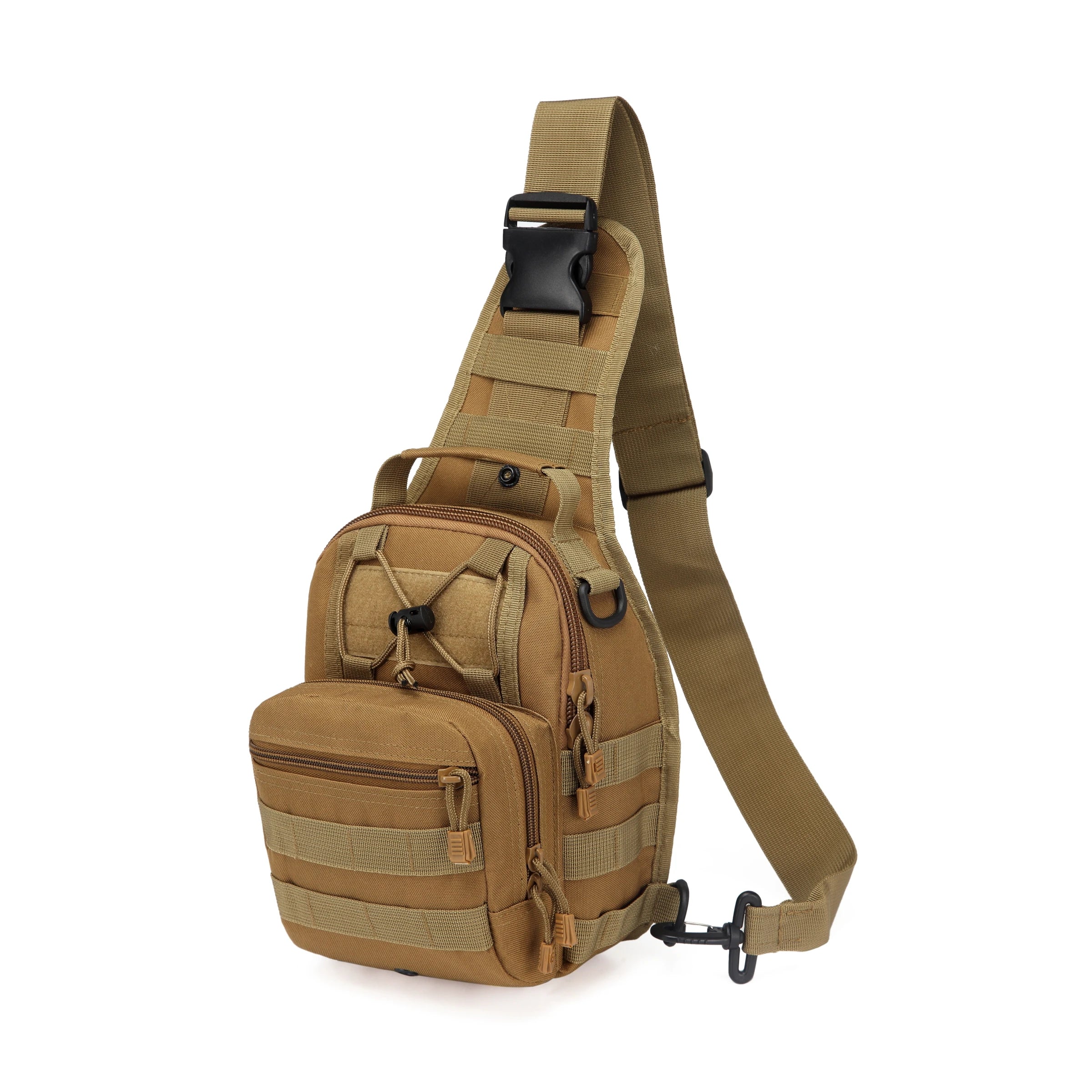 5-8L Camouflage MOLLE Waterproof 600D Oxford Polyester Training Storage Chest Crossbody Bag Unisex Outdoor Tactical Hiking