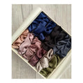 Silk Scrunchy Hair Set with Packages Box Satin 100% Pure Mulberry Silk Hair Scrunchies Oversized Large Silk Headband