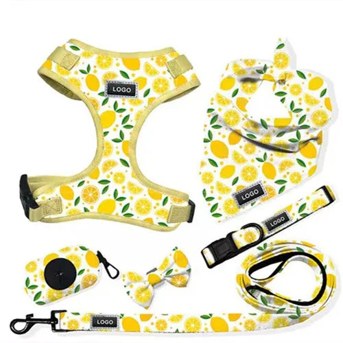Pet Supply Manufacturer Puppy Dog Chest Harness Pet Dog Harness Collar Leash Set Custom Designer Luxury Wholesale Dog Harness