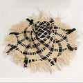 Summer Wholesale Women Raffia Straw Hats With Raw Edges Wide Brim Jazz Hat Sun Caps for Beach Travel