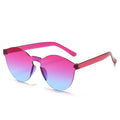 2024 Newest Fashion Jelly Classic Rimless Candy Color Sunglasses Women Men Eyewear Shade Sun Glasses Wholesale Custom Goggles