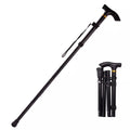 Folding Men Aluminum Alloy Two 5 Speed Telescopic Climbing Canes Trekking Hiking Walking Sticks