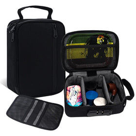 Custom logo Carbon Linined Stash Case Box Holder Smell Proof Bag With Lock for Smoking Storage Accessories Bag