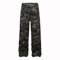 Wholesale Baggy Jeans High Street American Functional Style Camouflage Denim Multiple Pockets Mens Wide Leg Jeans