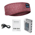 Upgraded Wireless Sleep Headband Bluetooth Music Headband Wireless Bluetooth Sleeping Headphones Headband Red