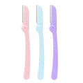 Factory Direct Multipurpose Dermaplaning Tool Foldable Eyebrow Razors Women Men Stainless Steel Blade Plastic Handle Single