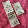 Loop Fold Organic Cotton Main Labelsilk Printed Cotton Neck Label for Kids Baby Clothes