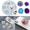 Crystal Drip Mobile Phone Stents Silicone Mold DIY Cellphone Holder Making Ornament Epoxy Resin Mold Jewelry Decoration