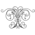 Ornamental Wrought Iron Components Elements Forged Metal Parts Railing Infill Panels for Gate Fence Panels