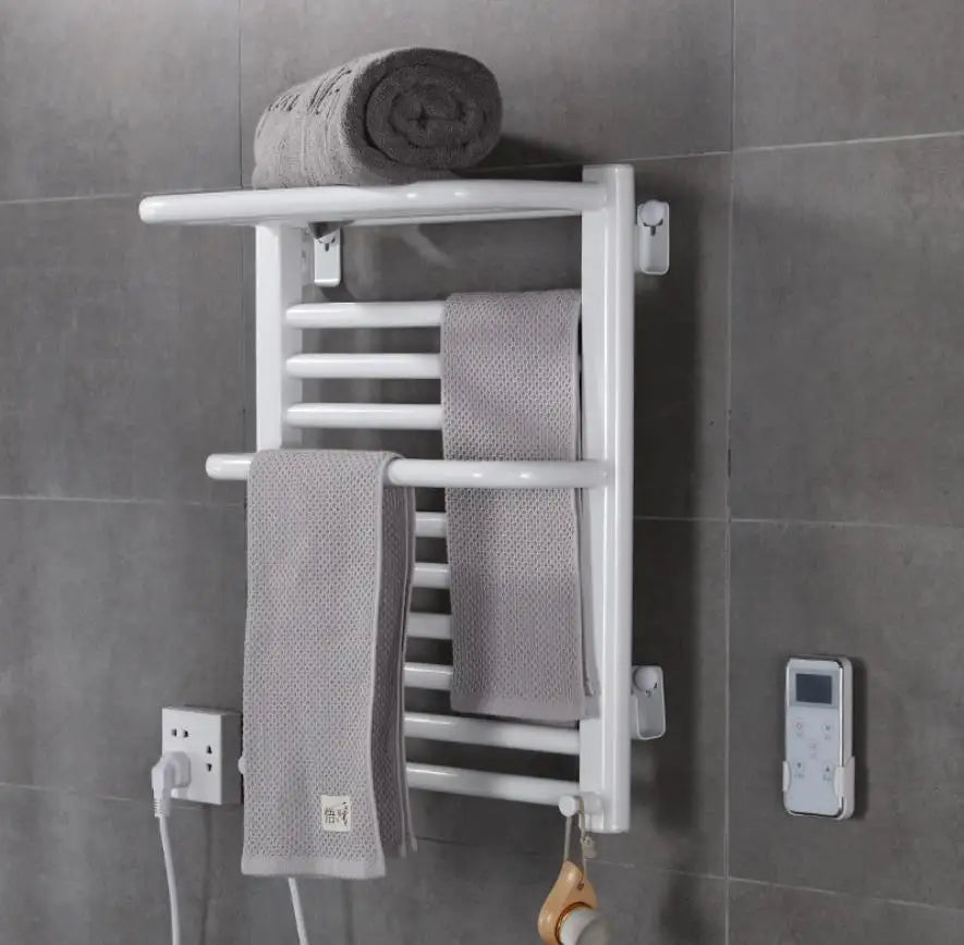 New Style Stainless Steel Bathroom Towel Drying Rack Towel Warmer with Timer MegaBDM