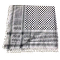 New Four-sided Tassel Striped Polyester Scarf Arabic Square Design Outdoor Muslim Decorative Four Seasons Scarf