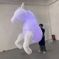Giant Advertising Inflatable White Horse Inflatable Costume for Parade Performance
