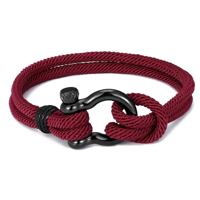 New Fashion Camping Parachute Cord Survival Anchor Bracelet for Women