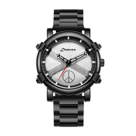 2024 New Fashionable Leather Men's Sports Watch Timing Code Watch Leather Strap Business Watch