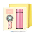 2 in 1 Mini Fan and Cable Box Vacuum Bottle Gift Set Customized Personal Gifts for Employees MegaBDM