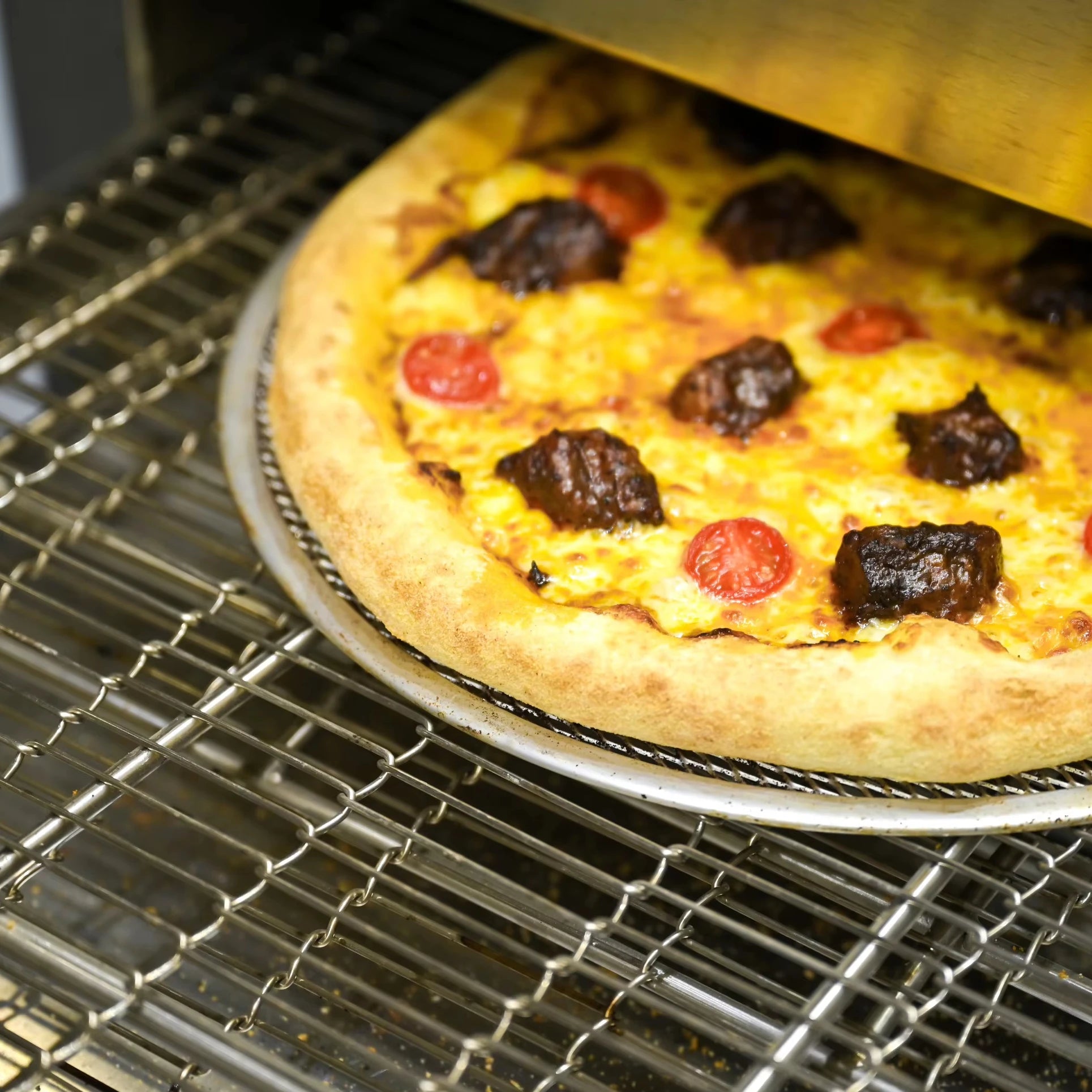 30% Energy Saving Pizza Impinger Oven with Conveyor Belt 16 Inch Countertop Oven for Cafe and Pizzeria New Condition