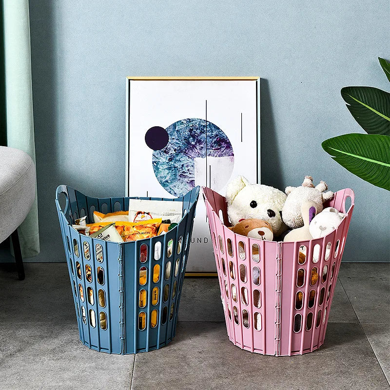 Laundry Storage Basket Foldable Cloth Bag Collapsible Laundry Basket Hamper Plastic Laundry Basket