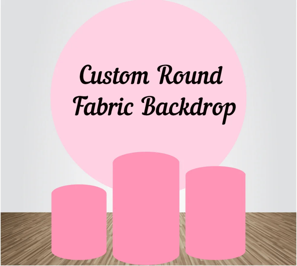Cross Border Hot Selling Round Arch Backdrop Covers for Birthday Party Backdrop Decoration