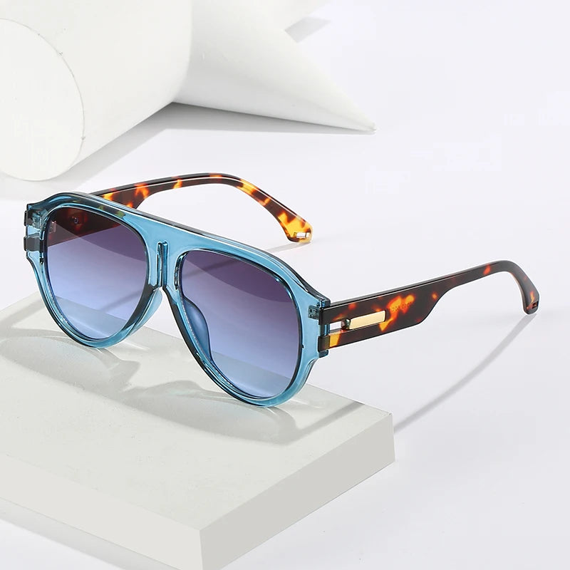 9510 Hot Trending Fashion Blockers Appearance Reasonable Price Frog Classic Designer Tortoise Black Oversized Square Sunglasses