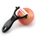 Cathylin OT20348 Y Shape Multifunctional Hand Manual Utensil Plastic Handle Ceramic Blades Fruit Vegetable Potato Peeler for MegaBDM