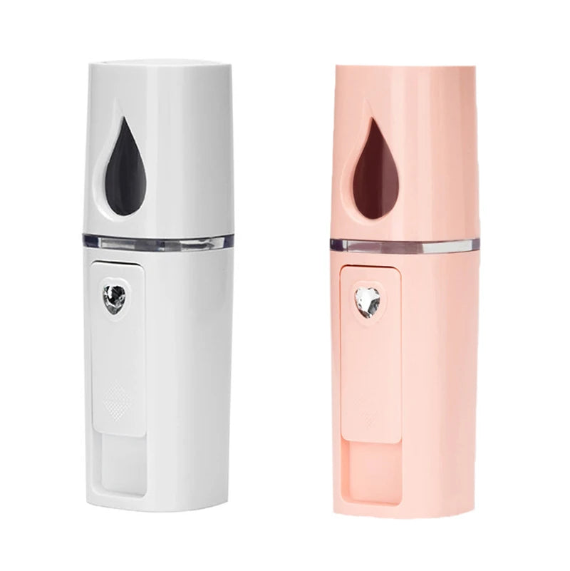 Electric Water Replenishment Meter Nano Spray Face Steamer Nano Spray Facial Cleansing Brush Face Steamer