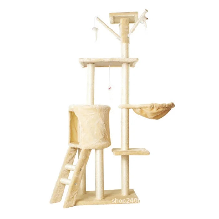 Flower Cat Scratching Post Climbing Frame Tree House Modern Luxury Tower Scratching Post Cat Trees & Scratcher Wood Cat Trees
