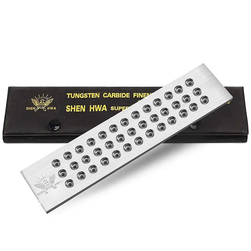 0.26mm to 2.8mm Shen Hwa Stainless Steel Jewelry Wire Drawing Plate Tungsten Carbide Fineness Die Set Goldsmith Hand Tool