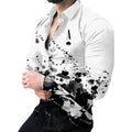 Men's Summer Casual Slim Fit Long Sleeve Single Breasted Knitted Shirt for Men