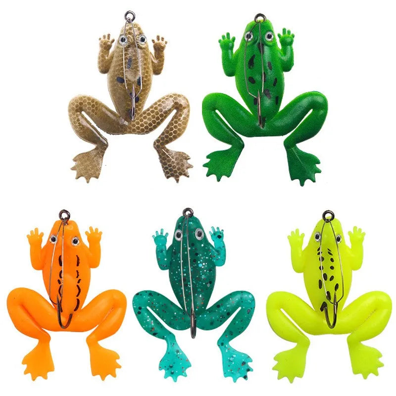 Fulljion Topwater Wobblers Minnow Crankbaits for Fly Fishing Artificial Insect Soft Lures Frog Fishing Lures
