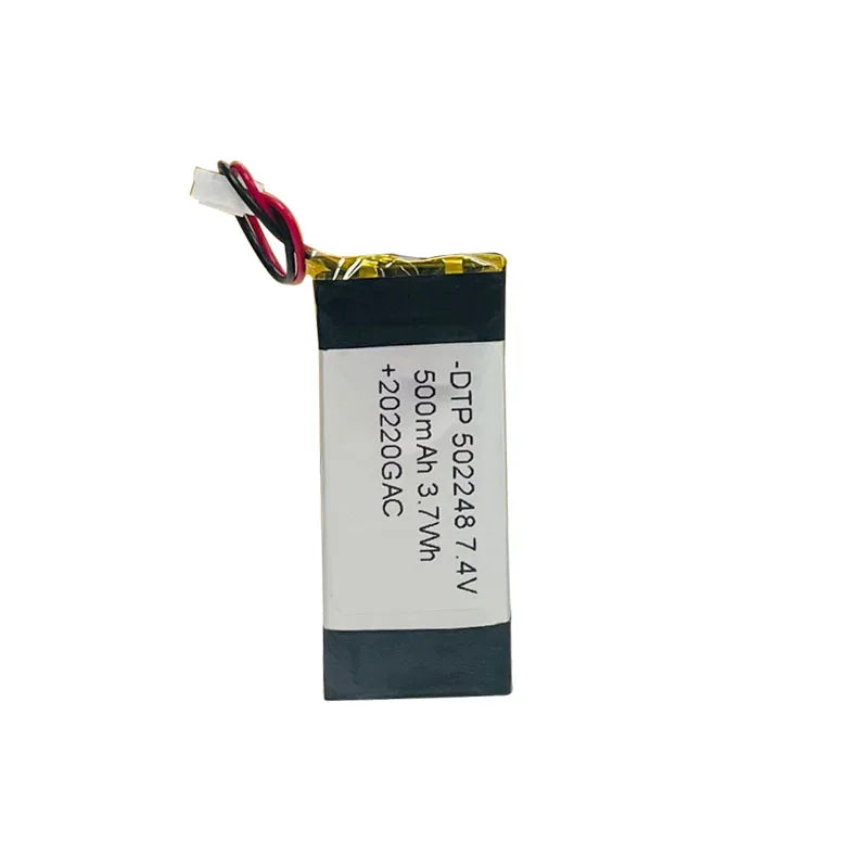 Customized Small Lipo Battery Pack 502248-2S 7.4V 500mAh Rechargeable Lithium Li-polymer Ion Battery Packs