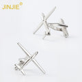 2024 Fashion Men Accessories Gold Plated Brass Aviation Plane Cufflinks for Men Shirt
