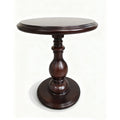 Solid Wood Round Side Table for Living Room Sofa