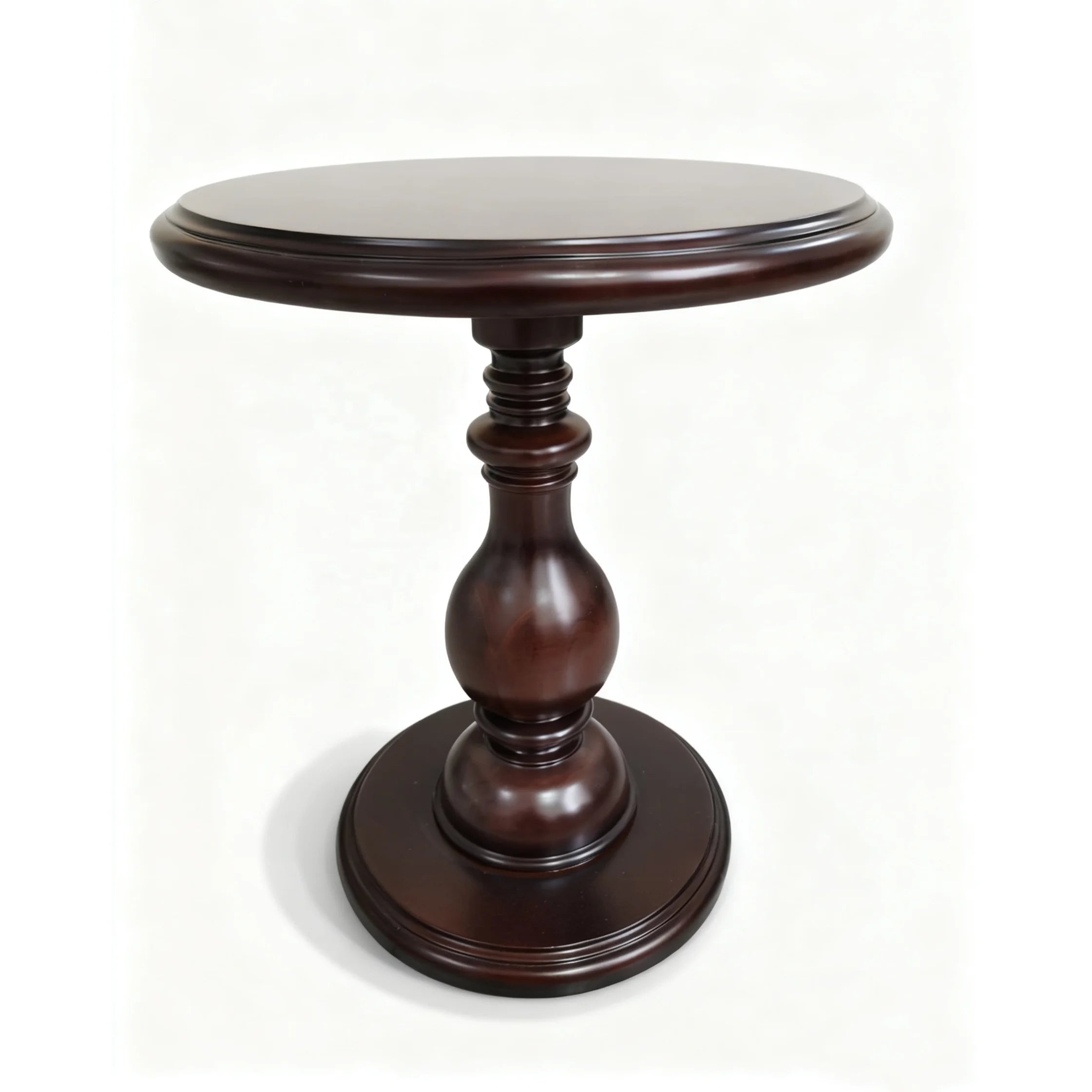 Solid Wood Round Side Table for Living Room Sofa
