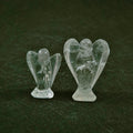 Huiying Clear Quartz 1.5 Inch Gemstone Healing Carving Crafts Angel for Gift Crafts