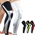 Sports Full Length Thick Leg Compression Sleeves Basketball Stabilizer Protect Calf Shin Anti-Slip Strip Shock Absorber
