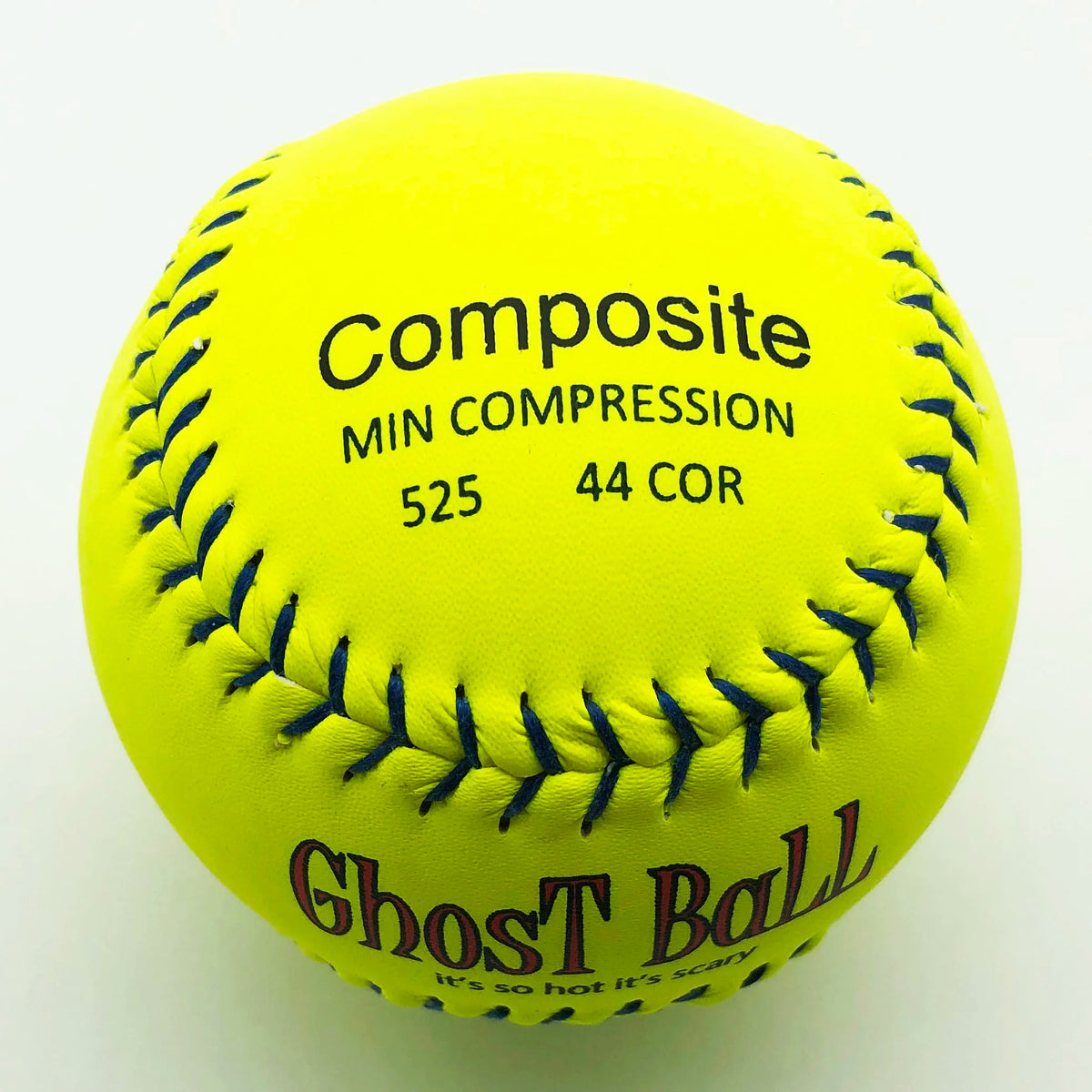 Professional 12-Inch Optical Yellow Leather Polycore Filled Raised Seam Sports Ball Quality Slow Pitch Softball Black Stitching