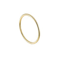 Minimalist 925 Sterling Silver Ring Round Plain Thin Gold Plated Rings for Women Wedding Rings