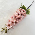 Multicolor-Dirty Pink Flores Artificiales Single Coated Swallow for Wedding Decoration