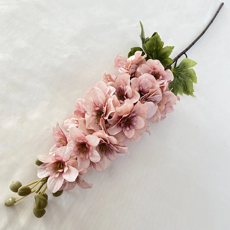 Multicolor-Dirty Pink Flores Artificiales Single Coated Swallow for Wedding Decoration