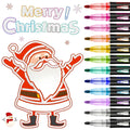 Custom 12 Color Double Line Outline Pen Graffiti Drawing Color Marker Student Hand Pen Marker Flash Highlighter Pen MegaBDM