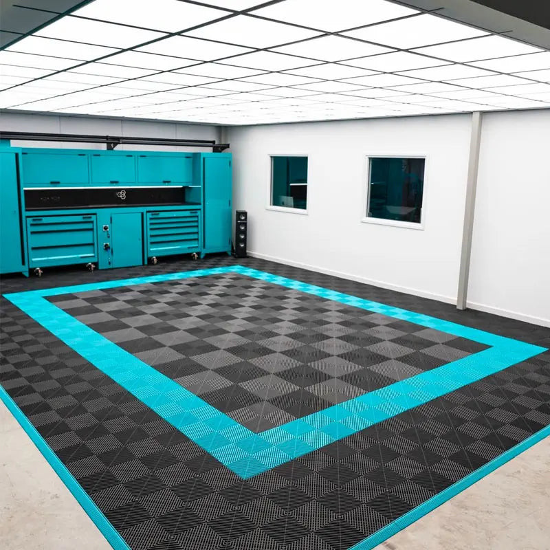 Top Quality Interlocking PVC Garage Floor Tiles - Non-Slip Durable Easy Install for Car Wash & Detailing Shops Factory Direct