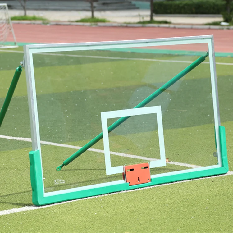 FIBA Standard Basketball Backboard Tempered Glass Aluminum Frame 12mm Basketball Board Fiberglass Basketball Backboard