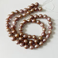 16 Inch 11-14 mm Purple Round Loose Wholesale Freshwater Pearl in Strand a Grade