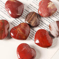 Heart Shape Petrified Wood Natural Reiki Energy Balancing Crystal Stone Polished Collectible Stone