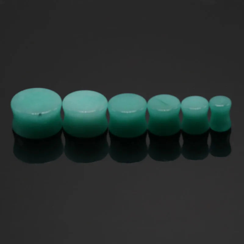 HY 8mm Wholesale New Arrival Fashion Earrings Ear Plugs Piercing Tianhe Stone Plugs Expansion Kit Piercing