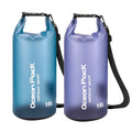 Customized Transparent 10 L Waterproof Backpack Hiking Camping Trekking Bag for Swimsuit Outdoor Dry Bag Set