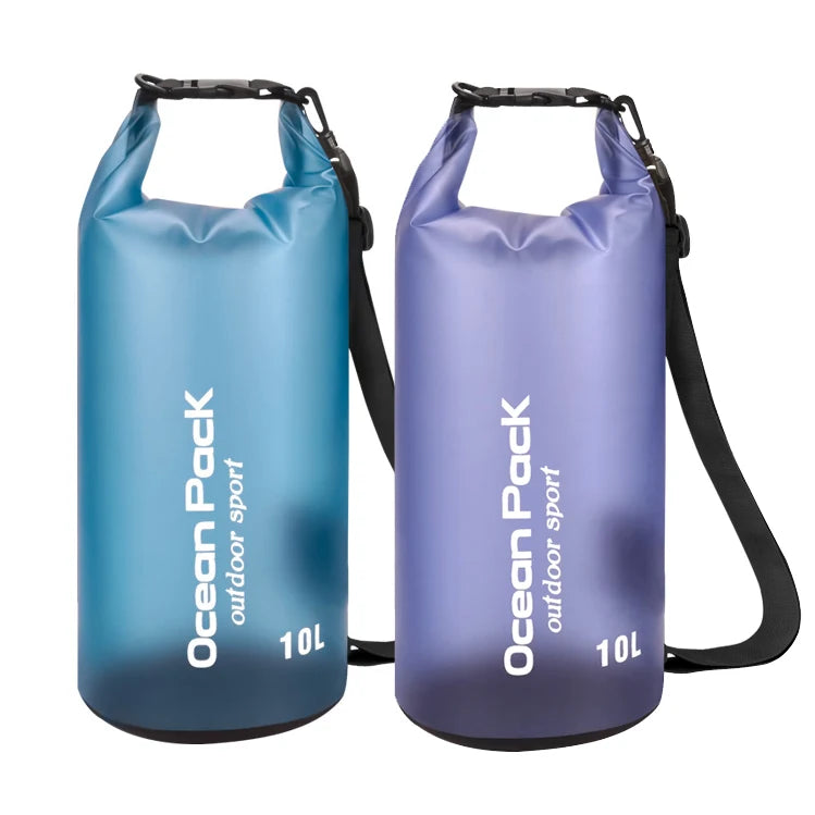 Customized Transparent 10 L Waterproof Backpack Hiking Camping Trekking Bag for Swimsuit Outdoor Dry Bag Set