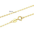 Hot Selling Genuine Ouro 18k Original Gold Au750 Real Gold Shiny O Necklace Solid Pure 18K Gold Flat Cable Chain Jewelry