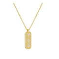 CANNER Fashion S925 Sterling Silver Octagonal Star Crescent Simple Summer Stacking Necklace